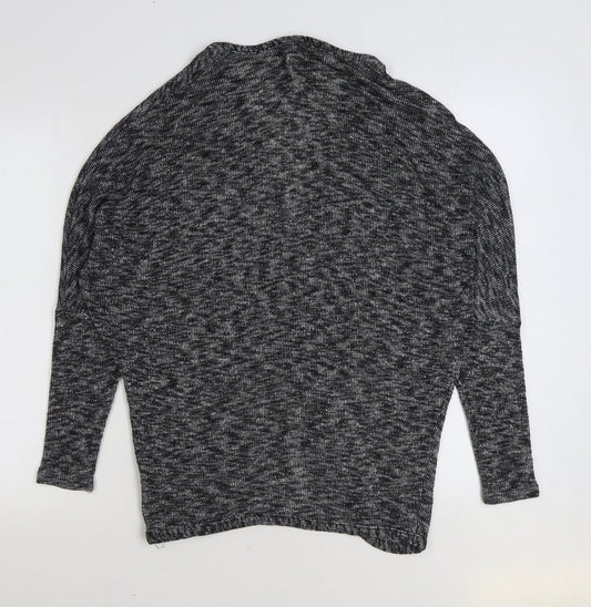 TU Womens Grey V-Neck Viscose Cardigan Jumper Size 12