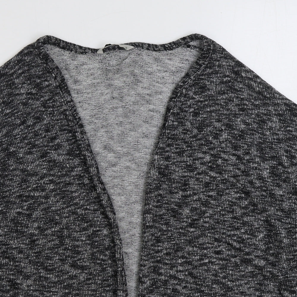TU Womens Grey V-Neck Viscose Cardigan Jumper Size 12