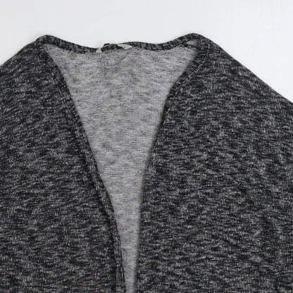 TU Womens Grey V-Neck Viscose Cardigan Jumper Size 12