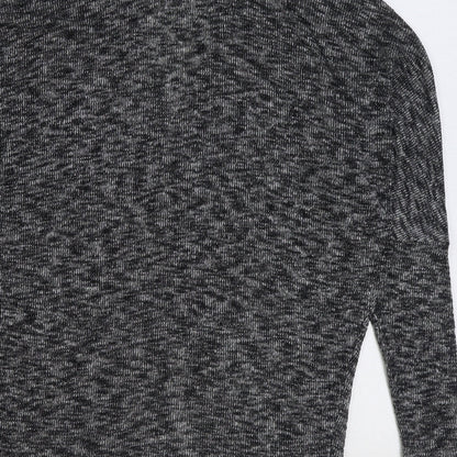 TU Womens Grey V-Neck Viscose Cardigan Jumper Size 12