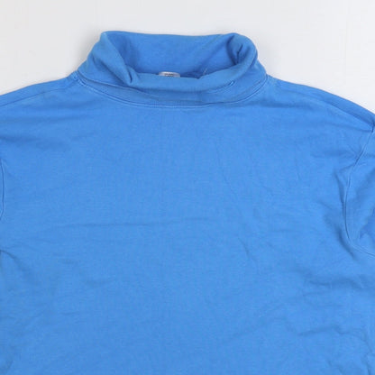 Crane Snow Womens Blue Cotton Pullover Sweatshirt Size M Pullover