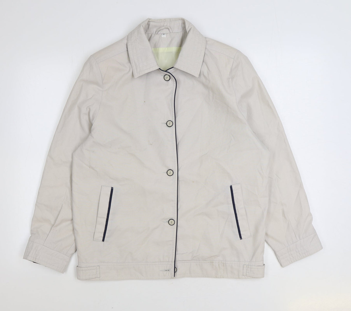 Womens UK Size 12 Preworn Beige Jacket
