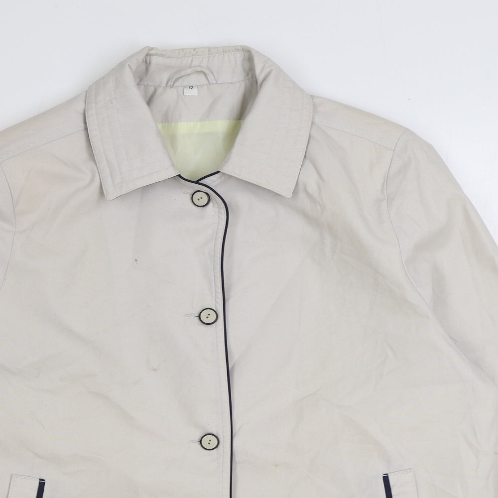 Womens UK Size 12 Preworn Beige Jacket