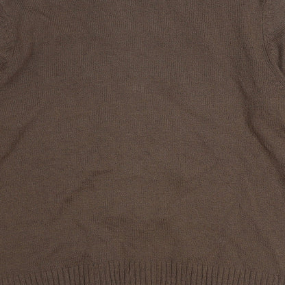 Womens UK Size M Bonmarché Brown Full Zip Jumper