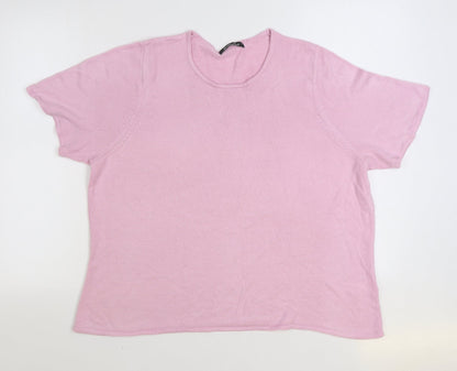 Womens UK Size L Bonmarché Pink Pullover Jumper