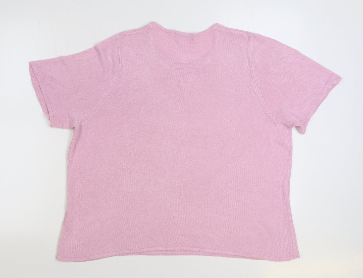 Womens UK Size L Bonmarché Pink Pullover Jumper