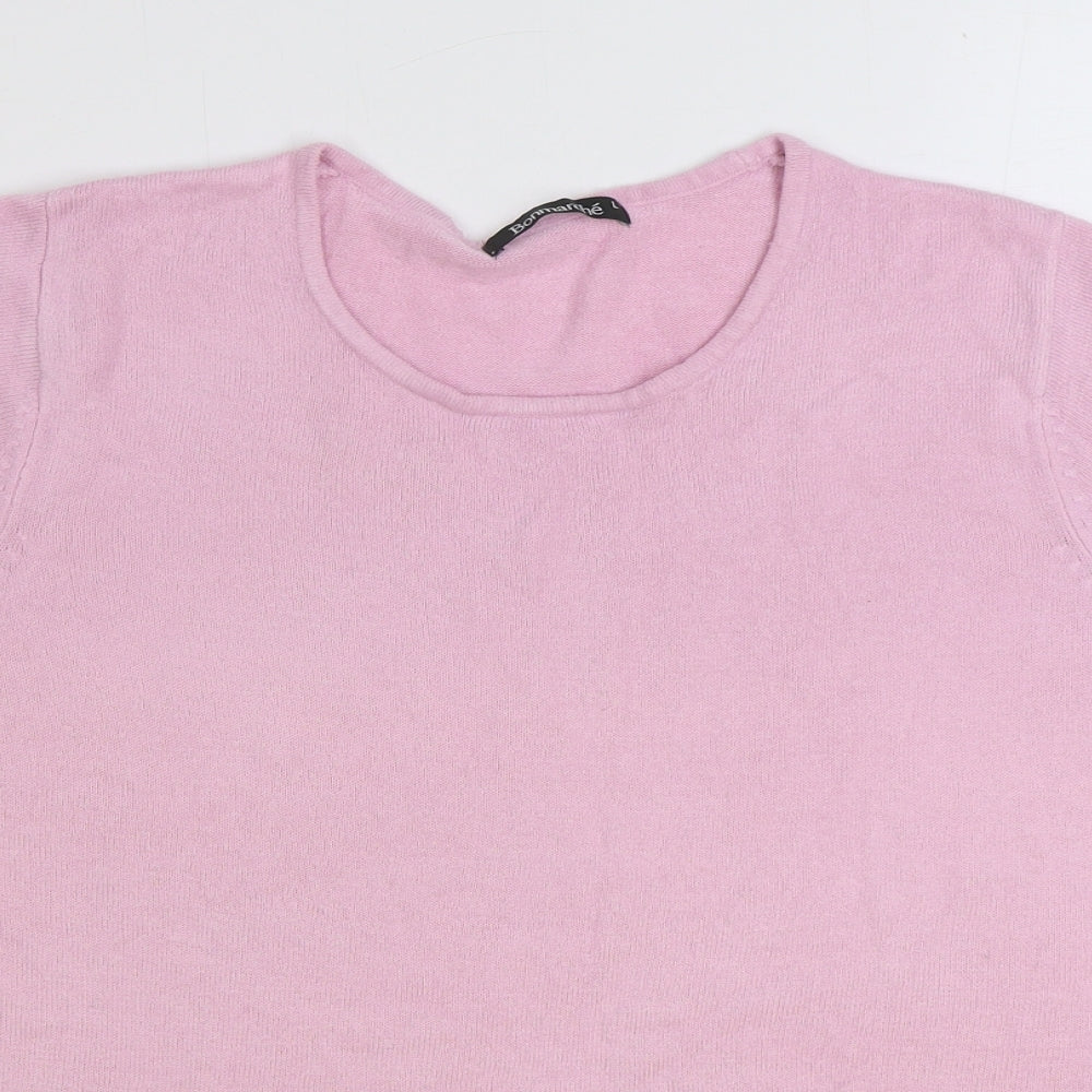 Womens UK Size L Bonmarché Pink Pullover Jumper