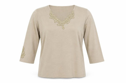 Womens UK Size 4 Sky Beige Pullover Jumper