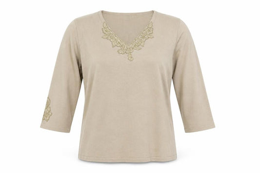 Womens UK Size 4 Sky Beige Pullover Jumper