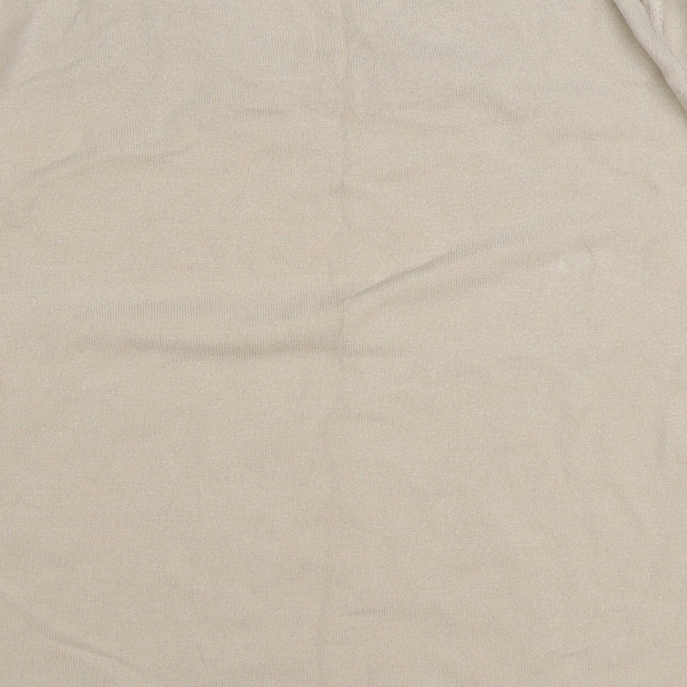 Womens UK Size 4 Sky Beige Pullover Jumper