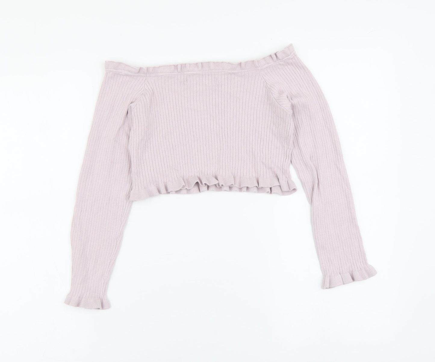 Womens UK Size 10 Threadbare Pink Cropped Blouse
