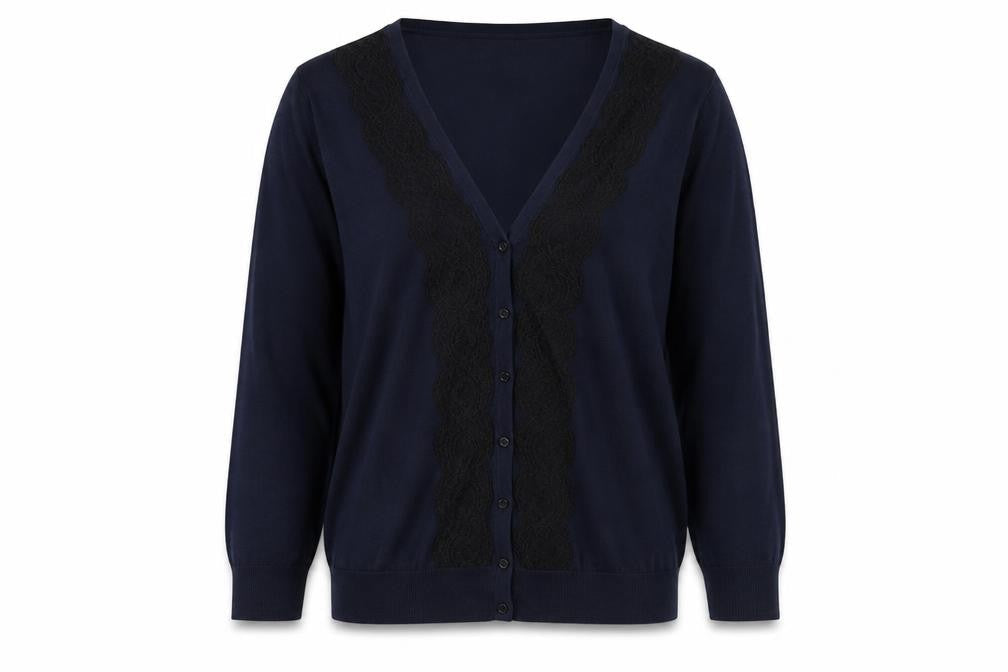 Womens UK Size M H&M Blue Cardigan Jumper