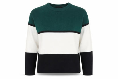 Womens UK Size S New Look Multicoloured Henley Jumper