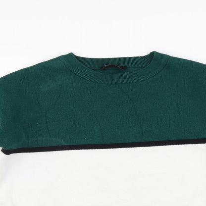 Womens UK Size S New Look Multicoloured Henley Jumper