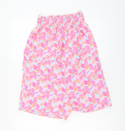 Ocean Club Womens Multicoloured Geometric Polyester Playsuit One-Piece Size 6 - Beachwear