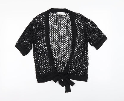 Womens UK Size M Just Elegance Black Basic Blouse