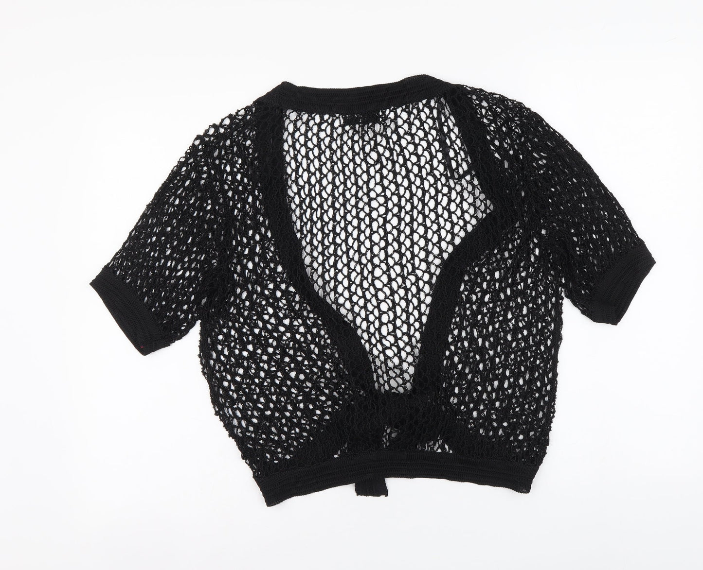 Womens UK Size M Just Elegance Black Basic Blouse
