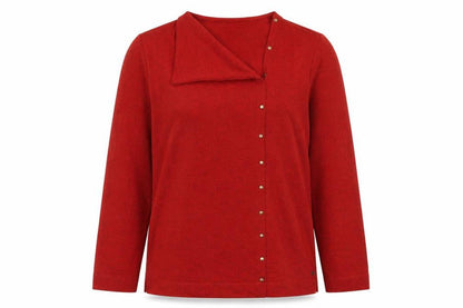 Womens UK Size 10 Tigi Red Basic Blouse