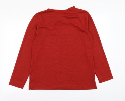 Womens UK Size 10 Tigi Red Basic Blouse