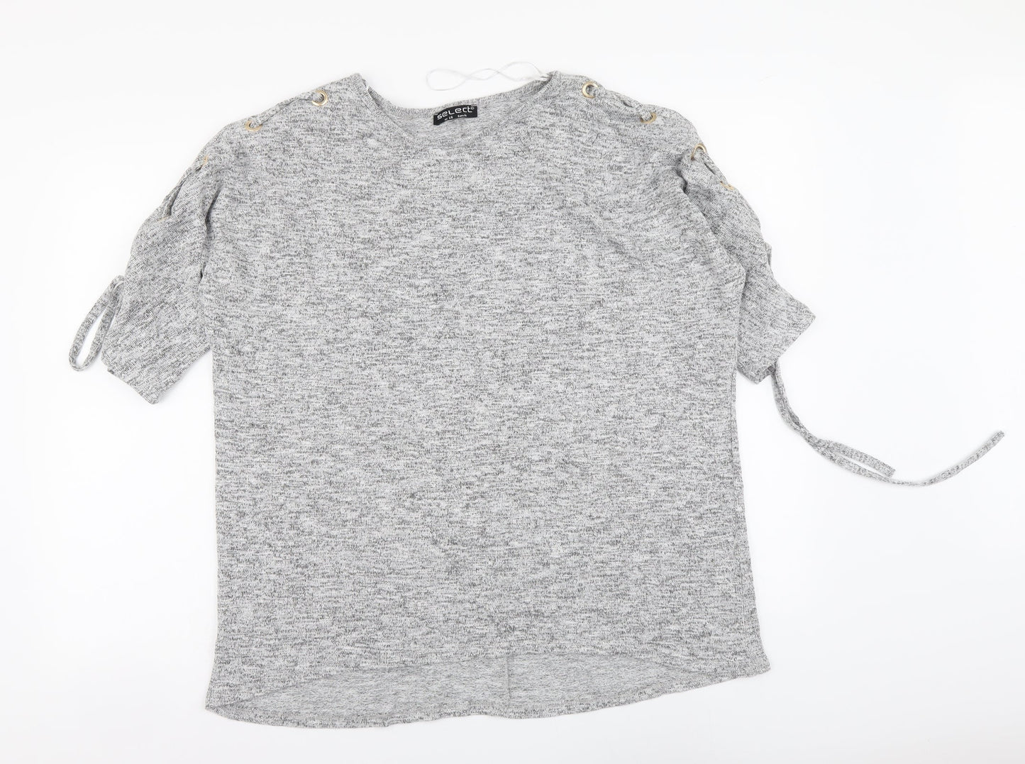 Womens UK Size 16 Selected Grey Basic Blouse