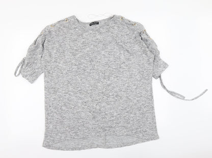 Womens UK Size 16 Selected Grey Basic Blouse