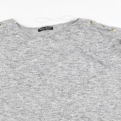 Womens UK Size 16 Selected Grey Basic Blouse
