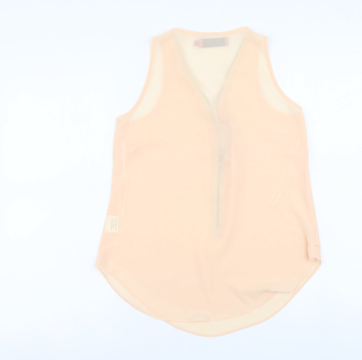 Boohoo Womens Pink Polyester Camisole Tank Size 6 V-Neck