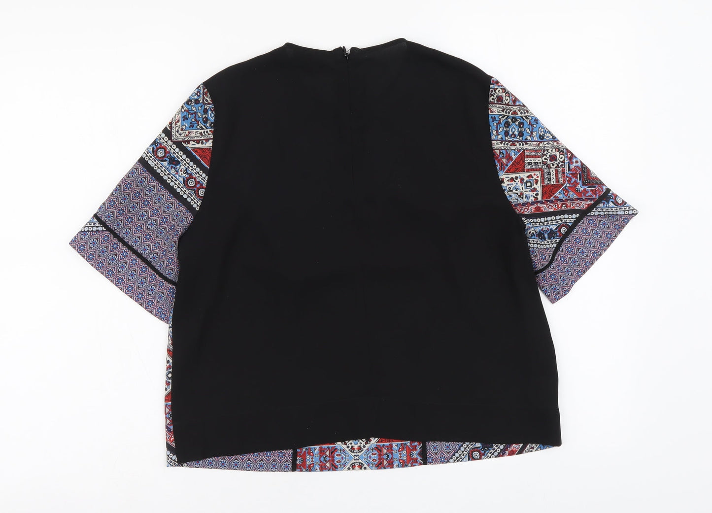 Womens UK Size 8 Topshop Multicoloured Basic Blouse