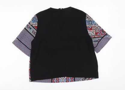 Womens UK Size 8 Topshop Multicoloured Basic Blouse