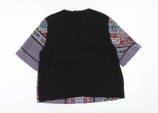 Womens UK Size 8 Topshop Multicoloured Basic Blouse