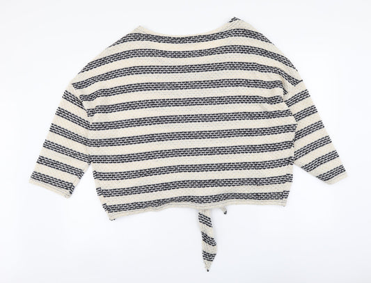 Womens UK Size L New Look Beige Pullover Jumper