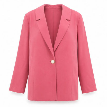 Solo Womens Pink Jacket Blazer Size 10 Button