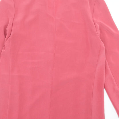 Solo Womens Pink Jacket Blazer Size 10 Button