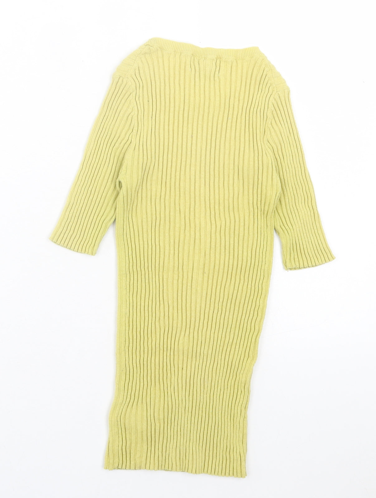 Womens UK Size 10 NEXT Yellow Basic T-Shirt