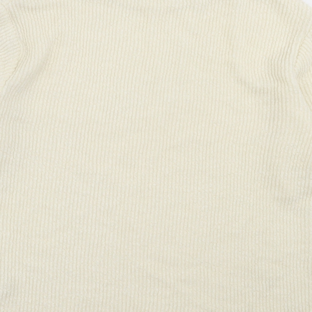 Womens UK Size S Zara Ivory Pullover Jumper