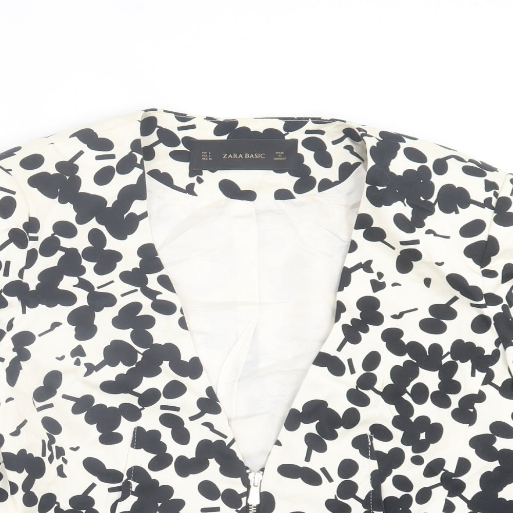 Womens UK Size L Zara White Jacket