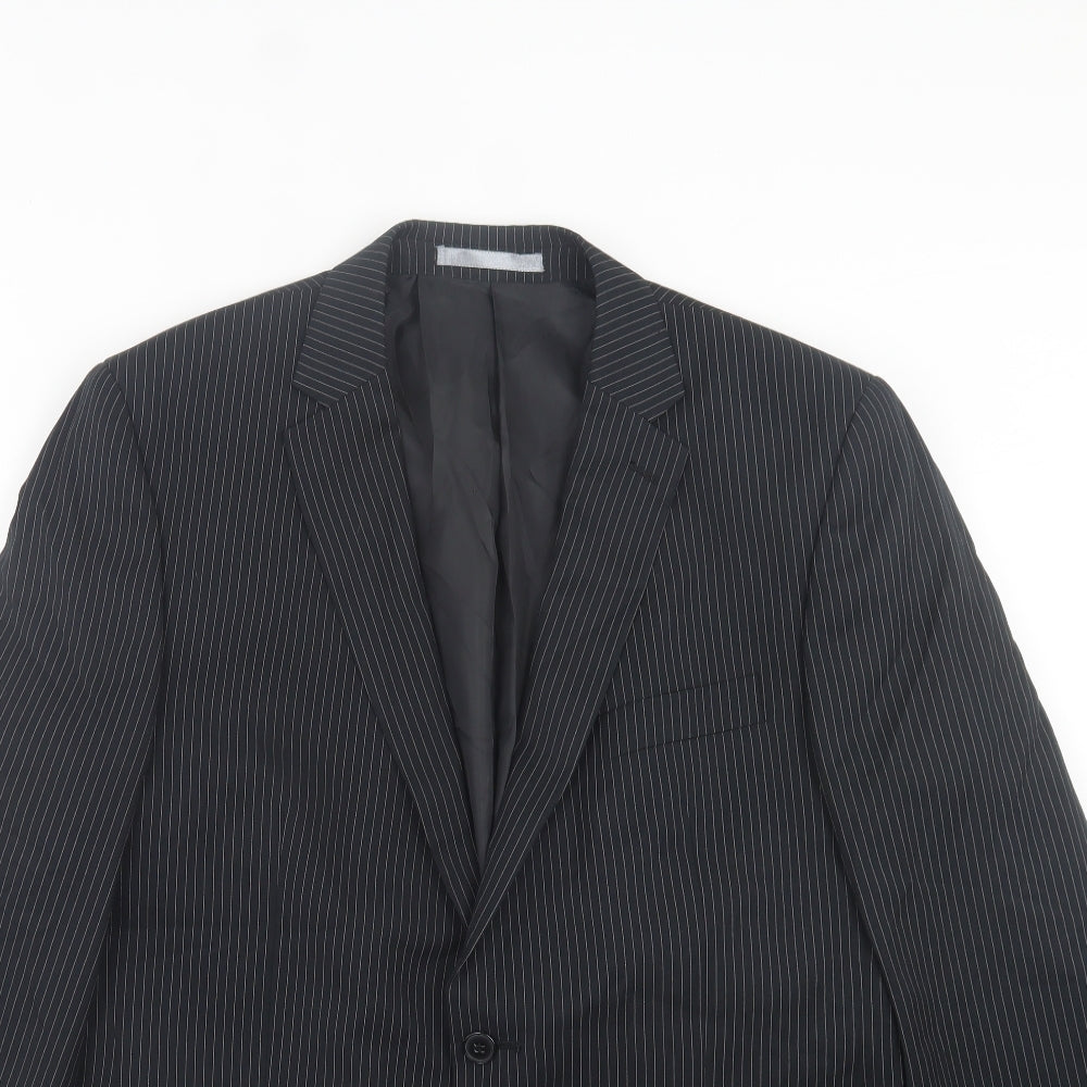 Mens UK Size 42 Burton Regular Silver Suit Jacket