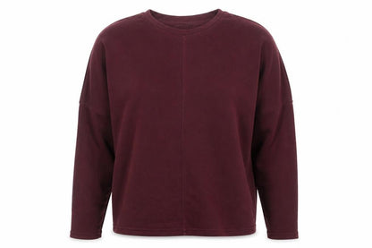 New Look Womens Purple Cotton Pullover Sweatshirt Size 12 Pullover