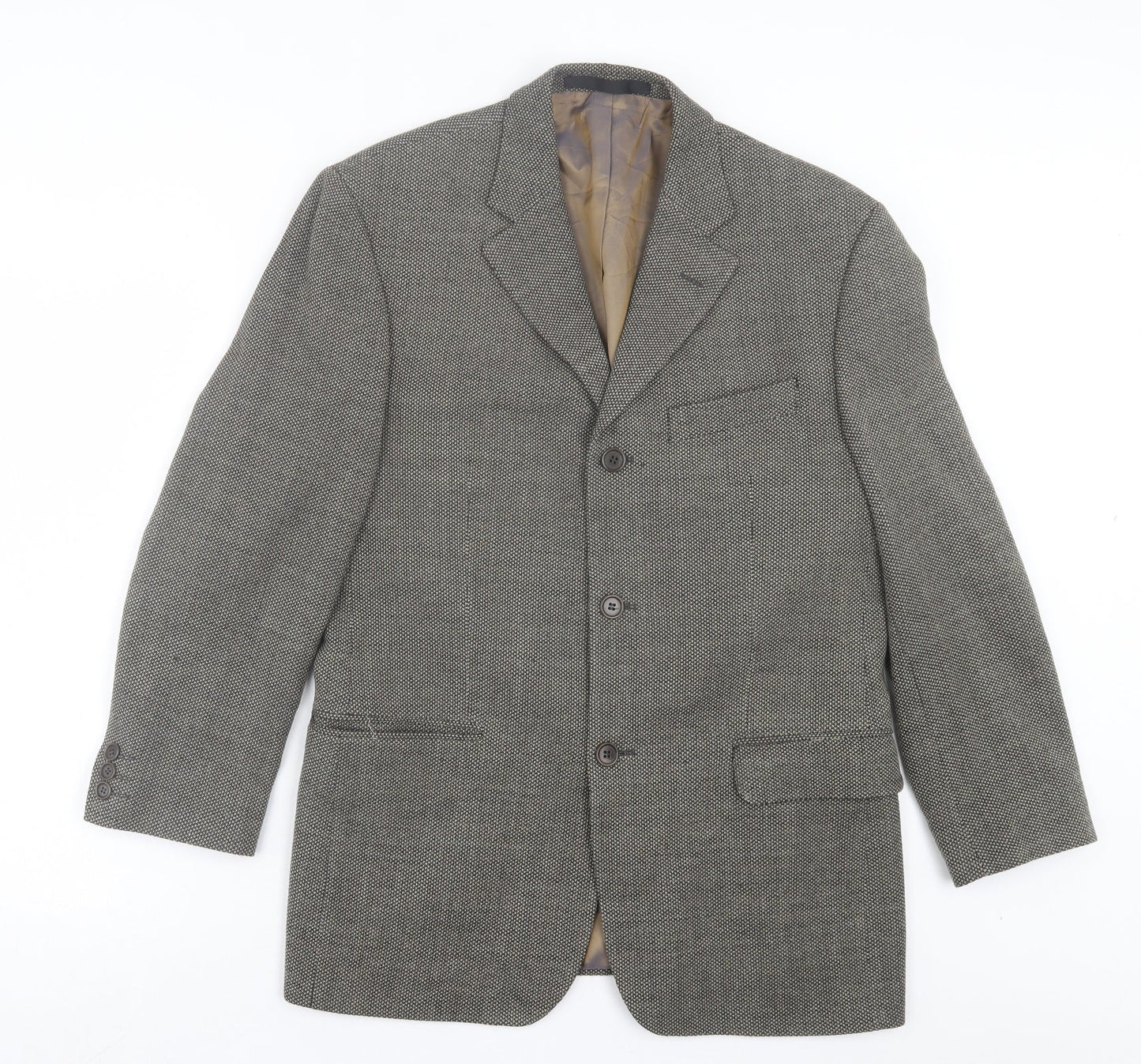 Mens UK Size 38 Marks and Spencer Regular Brown Suit Jacket