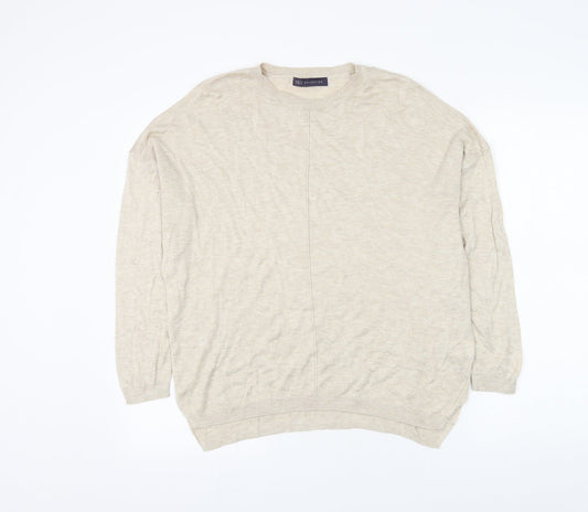Womens UK Size L Marks and Spencer Beige Pullover Jumper
