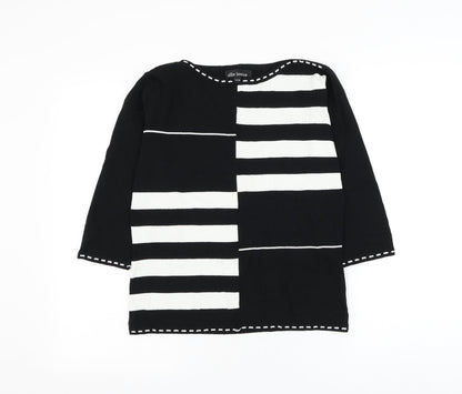 Womens UK Size 14 Ellie Louise Black Pullover Jumper