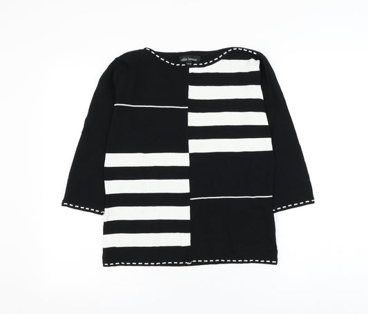 Womens UK Size 14 Ellie Louise Black Pullover Jumper