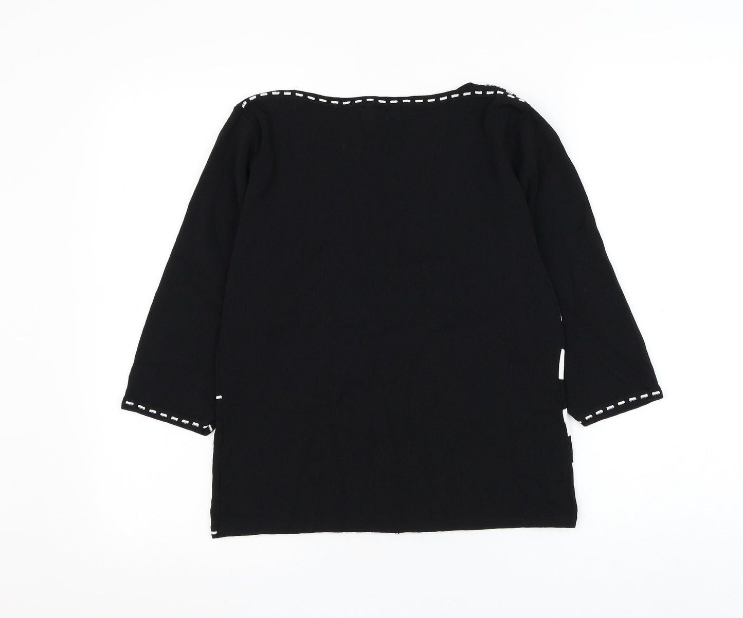 Womens UK Size 14 Ellie Louise Black Pullover Jumper