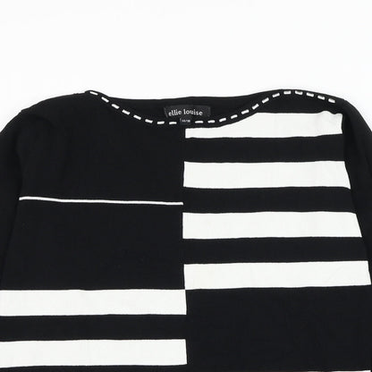 Womens UK Size 14 Ellie Louise Black Pullover Jumper