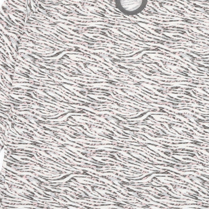 F&F Womens Multicoloured Round Neck Animal Print Polyester Pullover Jumper Size 18 - Zebra Print