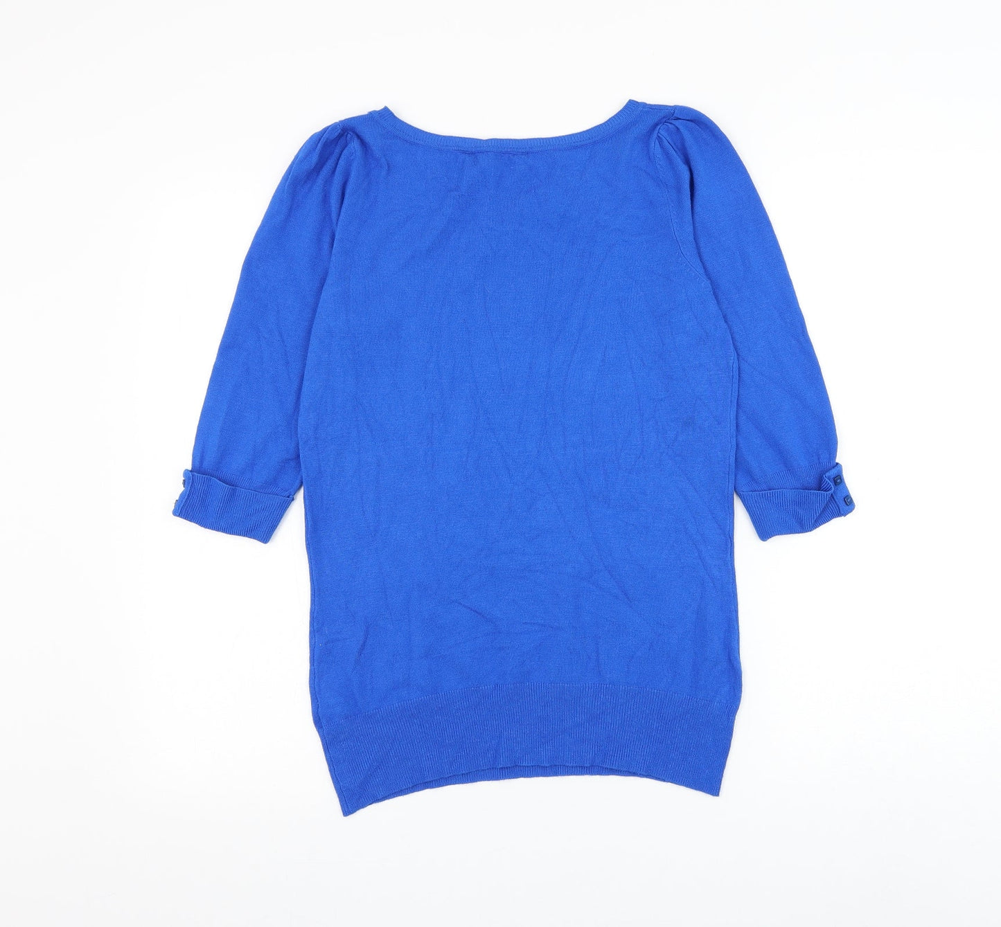 Womens UK Size 10 Red Herring Blue Pullover Jumper