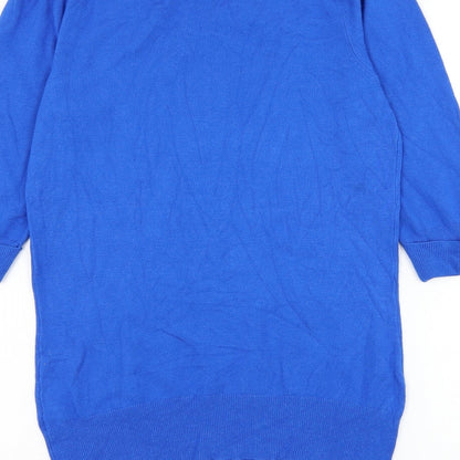 Womens UK Size 10 Red Herring Blue Pullover Jumper