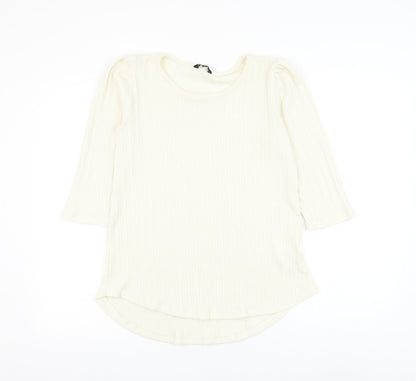 Womens UK Size 12 Peacocks White Pullover Jumper