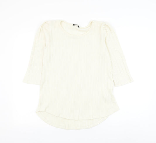 Womens UK Size 12 Peacocks White Pullover Jumper
