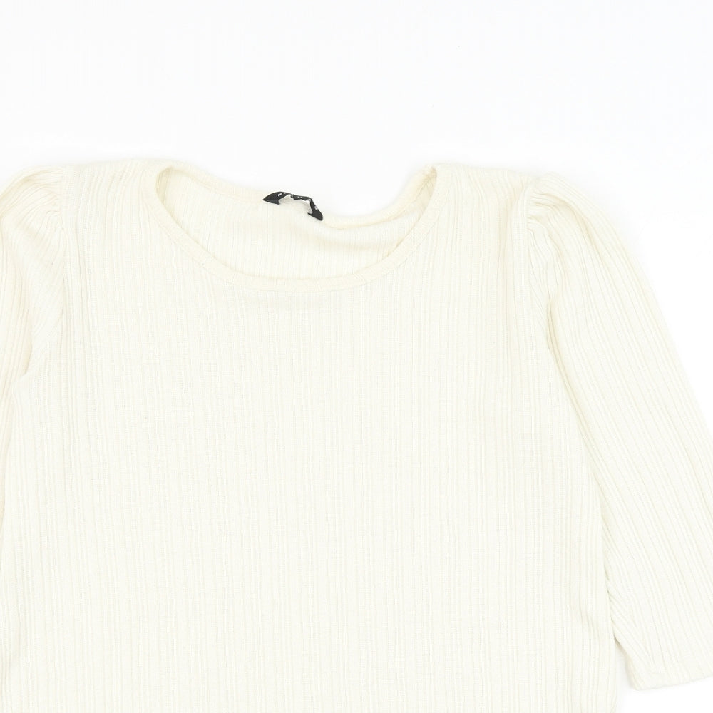 Womens UK Size 12 Peacocks White Pullover Jumper